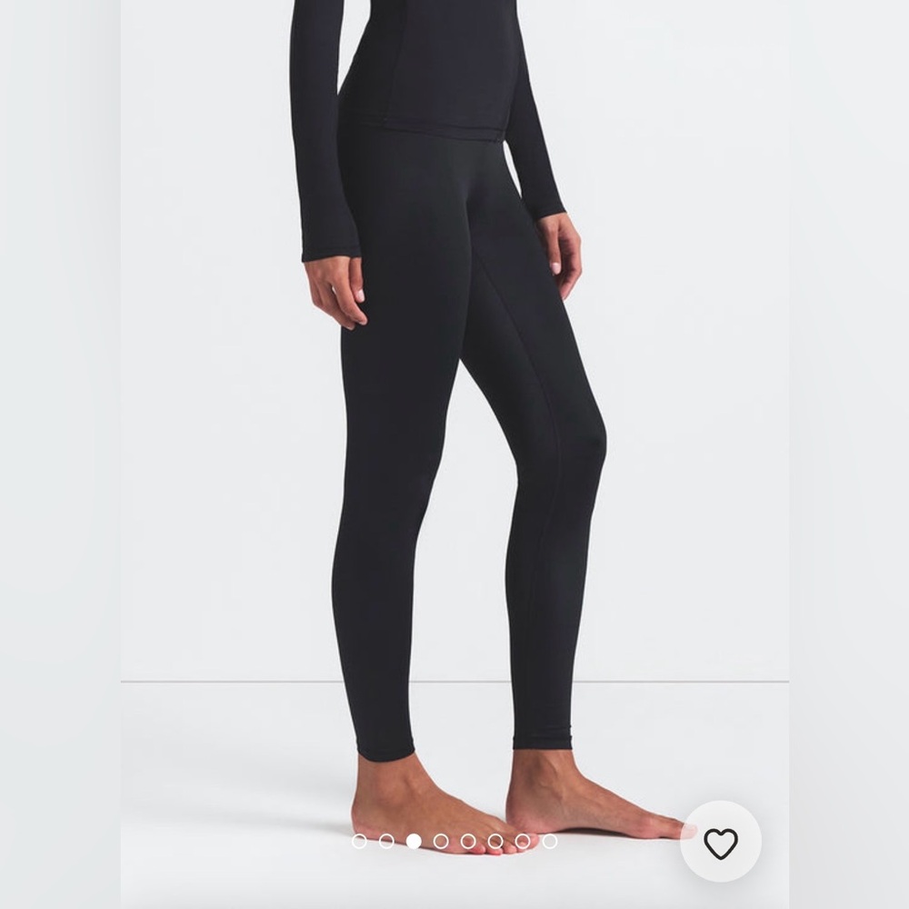 NikeSKIMS Shine Bonded 26" Leggings Obsidian Black S NWT $108